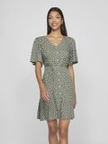 VILA SHORT SLEEVED SHORT DRESS, Laurel Wreath, highres - 14103259_LaurelWreath_1156779_003.jpg