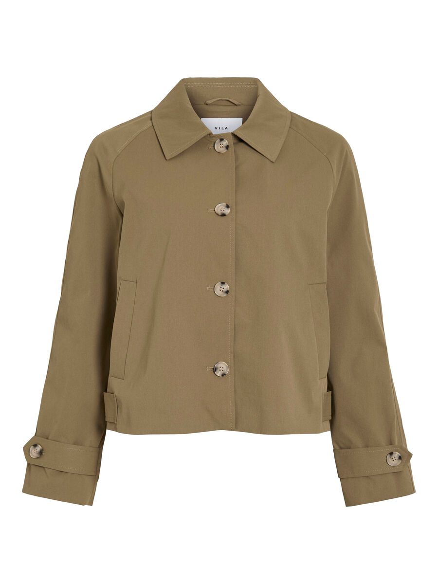 VILA VIMADDI KORT TRENCHCOAT, Gothic Olive, highres - 14111223_GothicOlive_001.jpg