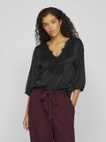 VILA SCOLLO A V TOP CON MANICHE A 3/4, Black, highres - 14108648_Black_1200026_003.jpg