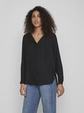 Vila HIGH LOW GETEILTER KRAGEN HEMD, Black, highres - 14044253_Black_003.jpg