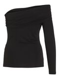VILA LANGE MOUWEN OFF-SHOULDER TOP, Black, highres - 14106168_Black_002.jpg