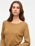 VILA VIRIL ROUND NECK KNITTED PULLOVER, Bistre, highres - 14054177_Bistre_958812_006.jpg