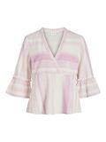 Vila 3/4 SLEEVED V-NECK TOP, Fuchsia Pink, highres - 14076759_FuchsiaPink_001.jpg