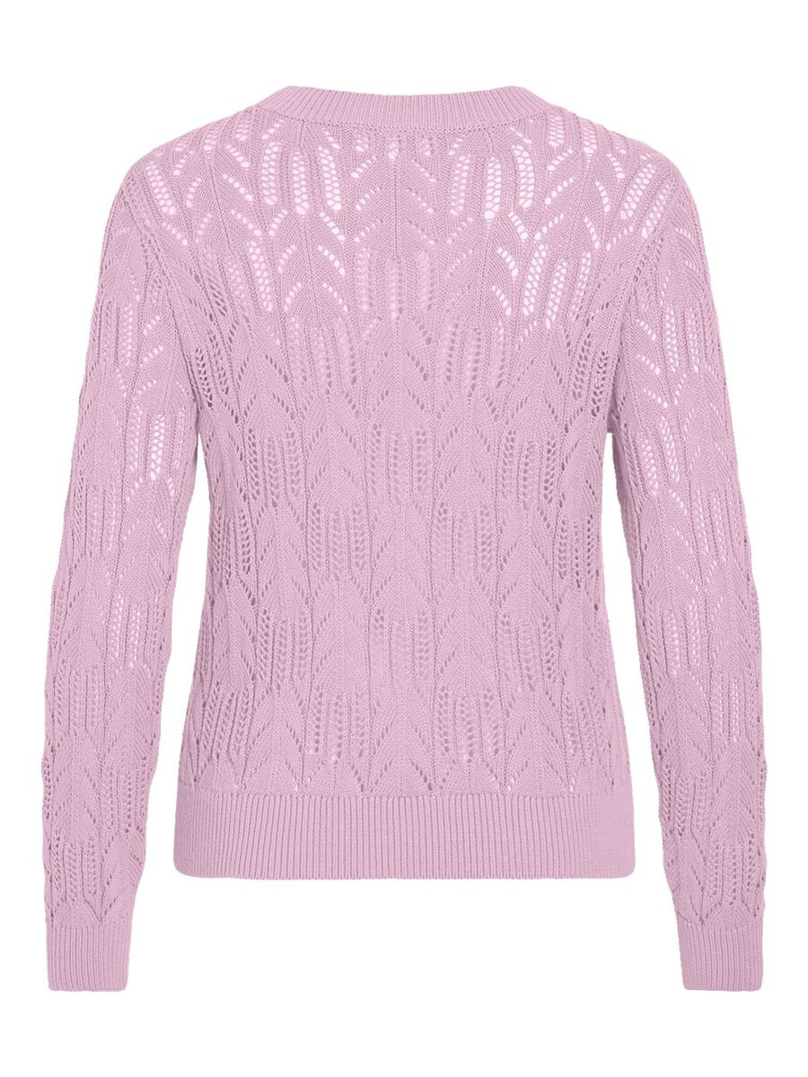 VILA ROUND NECK KNITTED PULLOVER, Winsome Orchid, highres - 14102684_WinsomeOrchid_002.jpg