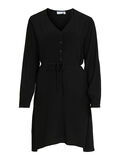 Vila TIE WAIST SHORT DRESS, Black, highres - 14074835_Black_001.jpg
