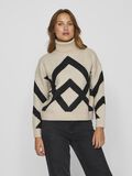 VILA TURTLENECK KNITTED PULLOVER, Birch, highres - 14102515_Birch_1148199_003.jpg