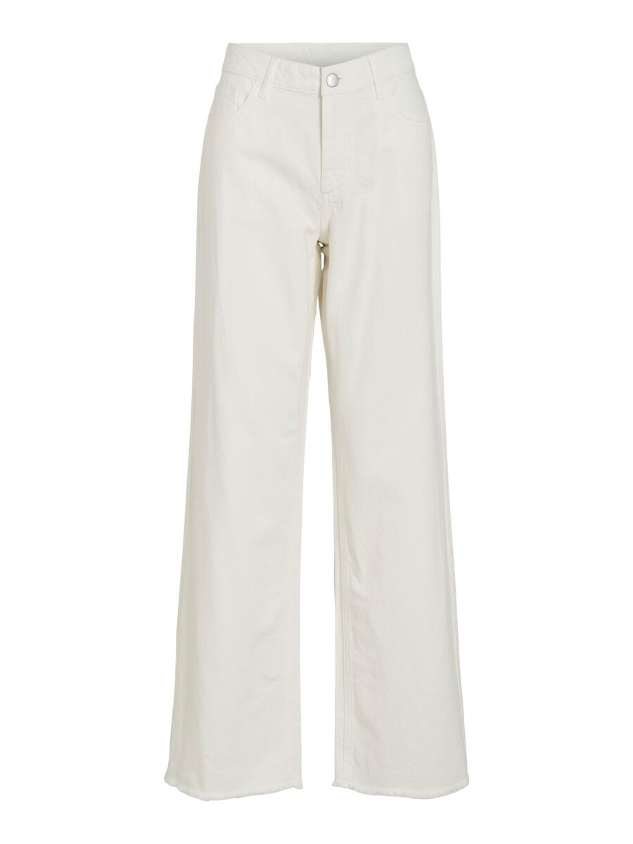 Product carousel image - VIPALMA MID-WAIST WIDE FIT JEANS, Snow White | 2