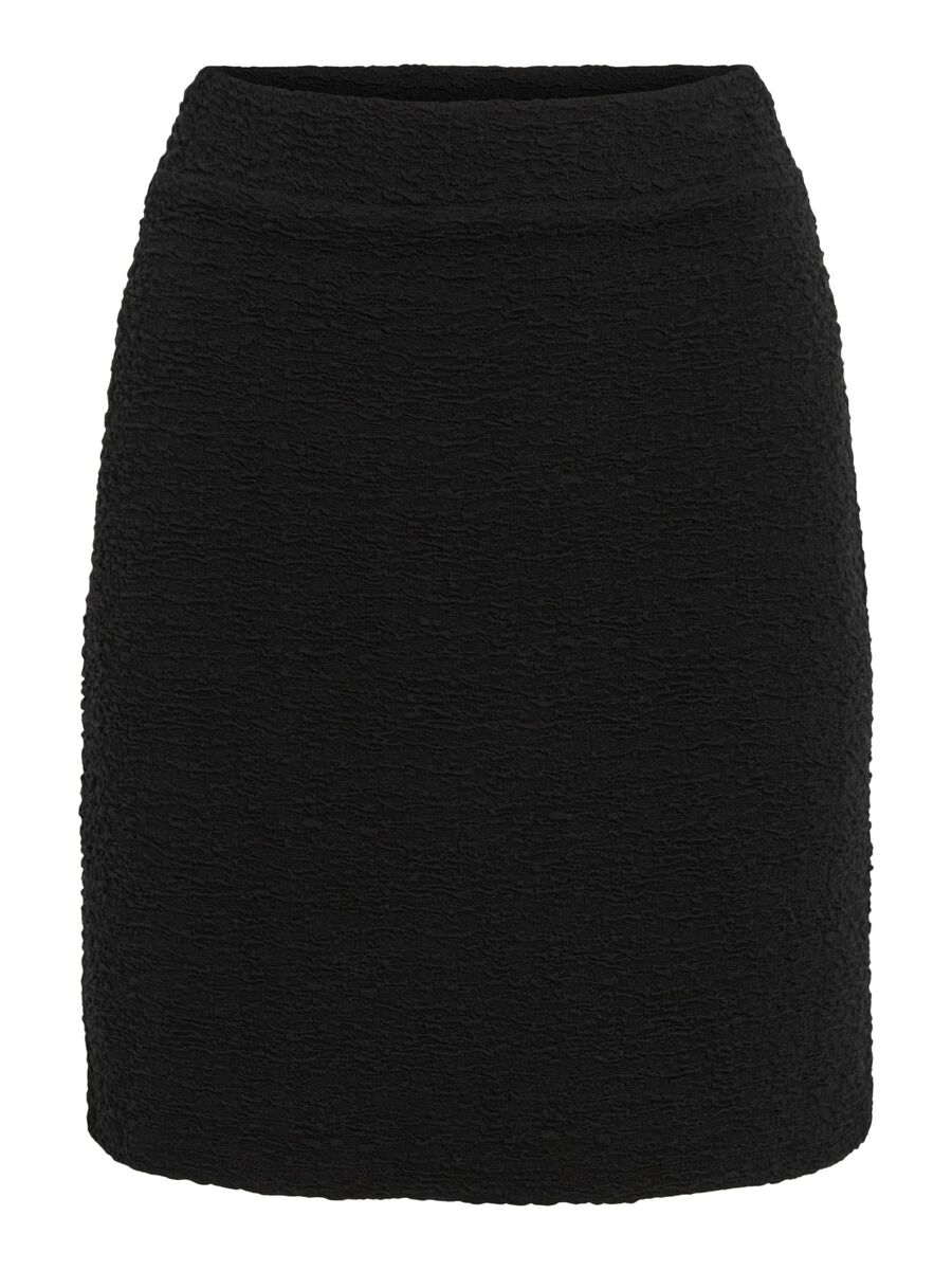 VILA VISELVA HIGH WAIST MINI SKIRT, Black, highres - 14111675_Black_001.jpg