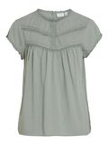 Vila DETAILED SHORT SLEEVED TOP, Green Milieu, highres - 14099307_GreenMilieu_001.jpg