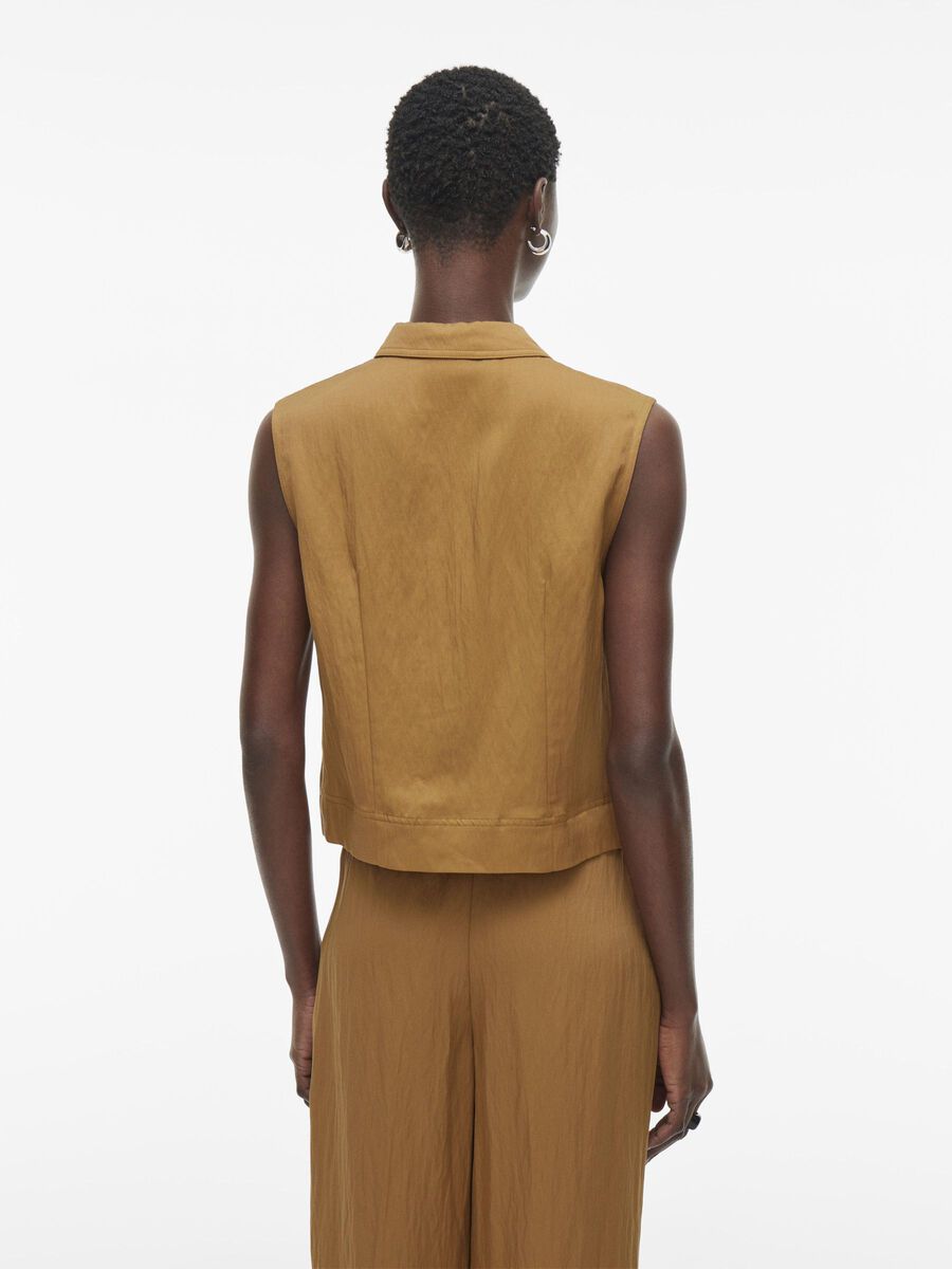 VILA SMANICATO CAMICIA, Bone Brown, highres - 14105911_BoneBrown_004.jpg