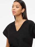 Product image thumbnail - VIPRISILLA V-NECK SHORT SLEEVED TOP, Black Beauty | 3