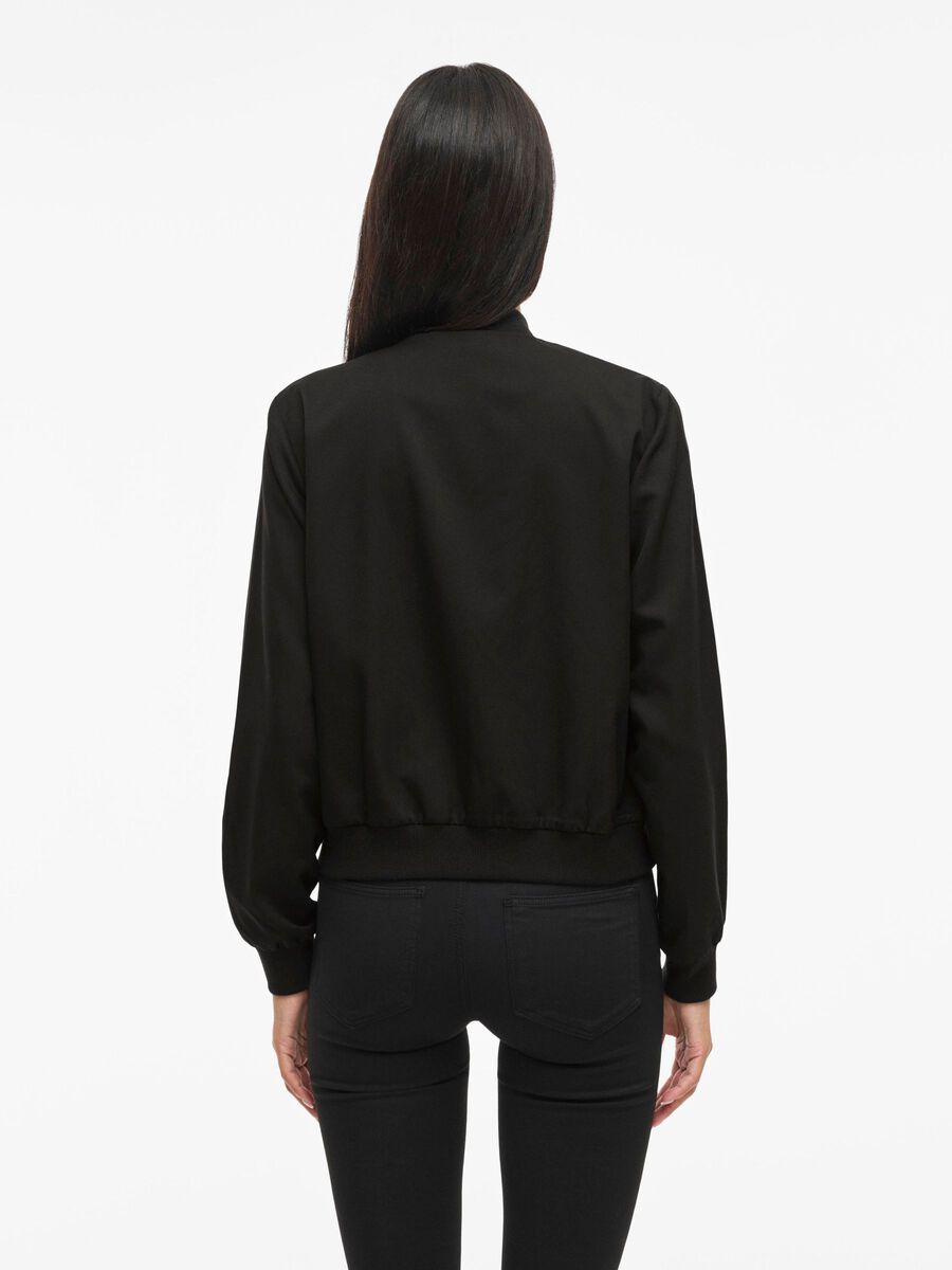 VILA VIBUBBLE PETITE -  BOMBER JACKET, Black, highres - 14113945_Black_004.jpg