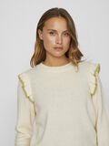 VILA ROUND NECK KNITTED PULLOVER, Birch, highres - 14100771_Birch_1136794_006.jpg