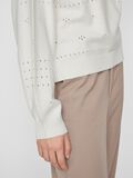 VILA VIRIL ROUND NECK PULLOVER A MAGLIA, White Alyssum, highres - 14101222_WhiteAlyssum_006.jpg