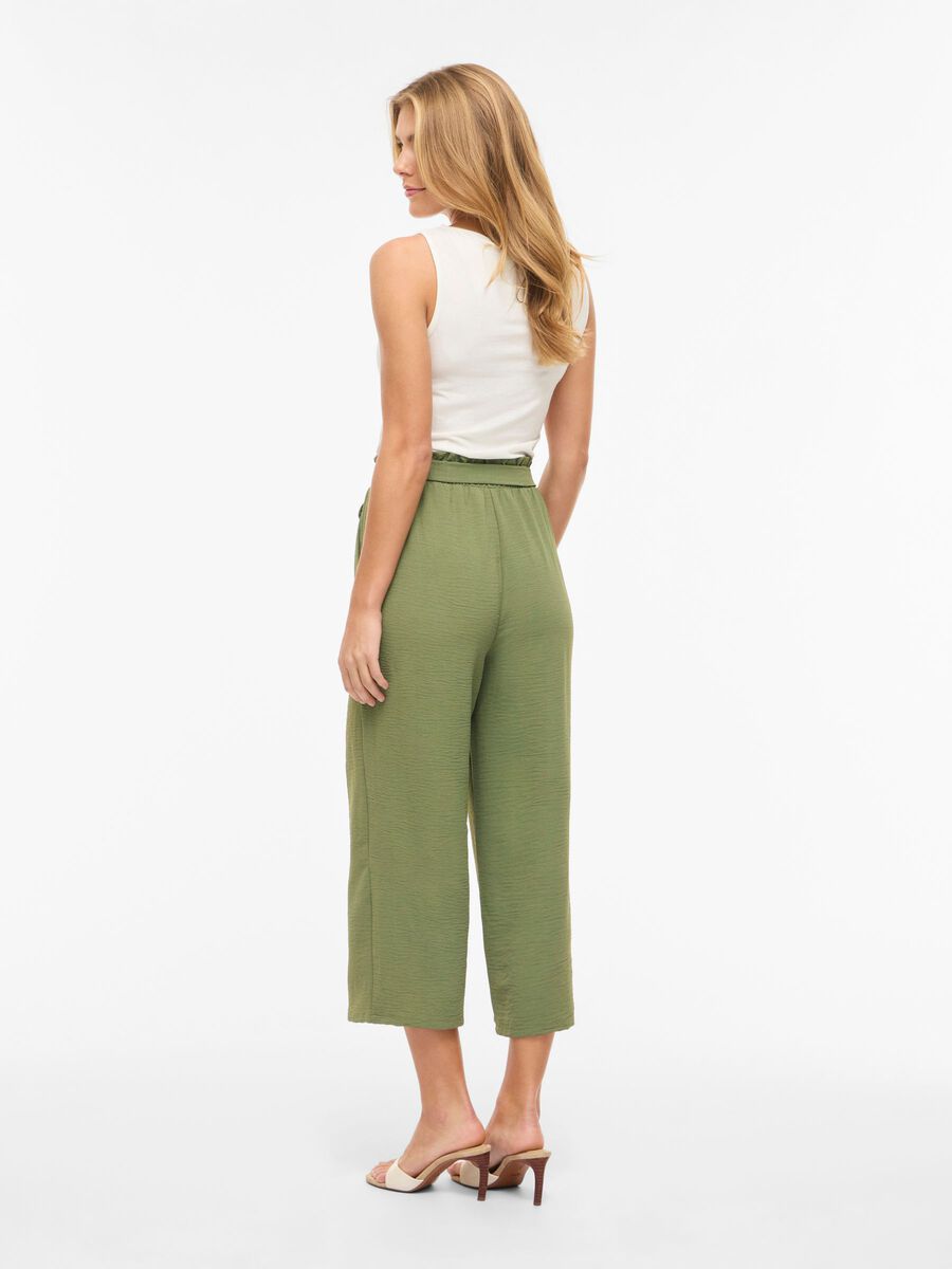 Product carousel image - JUPE-CULOTTE TAILLE HAUTE PANTALON, Olivine | 2