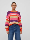 Vila STRIPED KNITTED PULLOVER, Fandango Pink, highres - 14080979_FandangoPink_985415_003.jpg