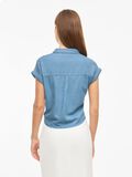 VILA VINEA KORTE MOUWEN OVERHEMD, Medium Blue Denim, highres - 14106797_MediumBlueDenim_004.jpg