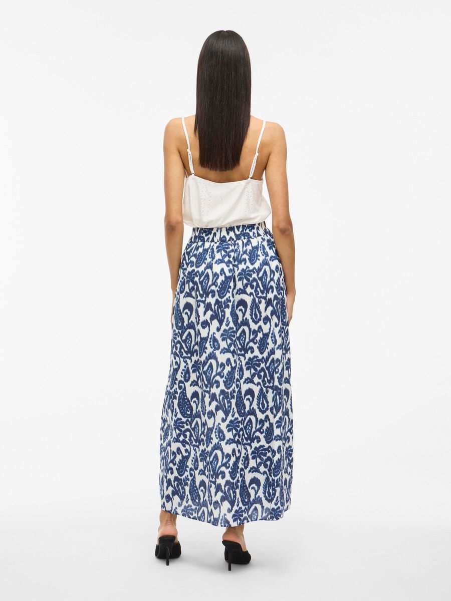 VILA VIMERLE PRINTED MAXI SKIRT, Cloud Dancer, highres - 14111212_CloudDancer_1229643_004.jpg