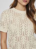 VILA SHORT SLEEVED  KNITTED TOP, Birch, highres - 14102700_Birch_006.jpg