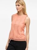 VILA VITORTENA RONDE HALS MOUWLOZE TOP, Cadmium Orange, highres - 14106582_CadmiumOrange_007.jpg