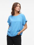 VILA ROUND NECK SHORT SLEEVED TOP, Blissful Blue, highres - 14101663_BlissfulBlue_003.jpg