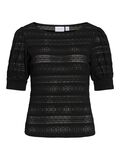 VILA ROUND NECK SHORT SLEEVED TOP, Black, highres - 14110284_Black_001.jpg