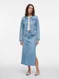 VILA BUTTONED DENIM JACKET, Light Blue Denim, highres - 14103155_LightBlueDenim_005.jpg