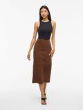 Product image thumbnail - VIIDA SUEDE MIDI SKIRT, Toffee | 4