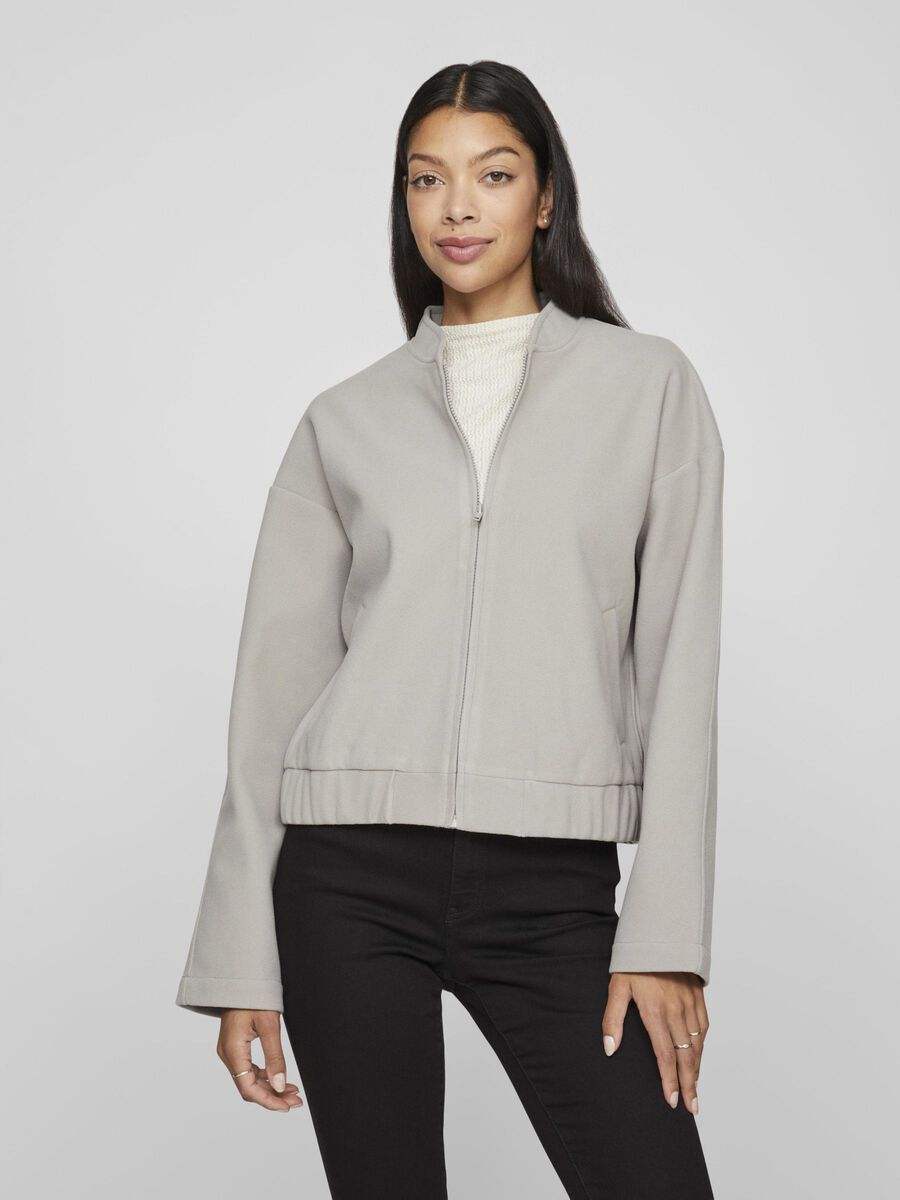 VILA ZIPPER BOMBER JACKET, Gray Violet, highres - 14103172_GrayViolet_003.jpg