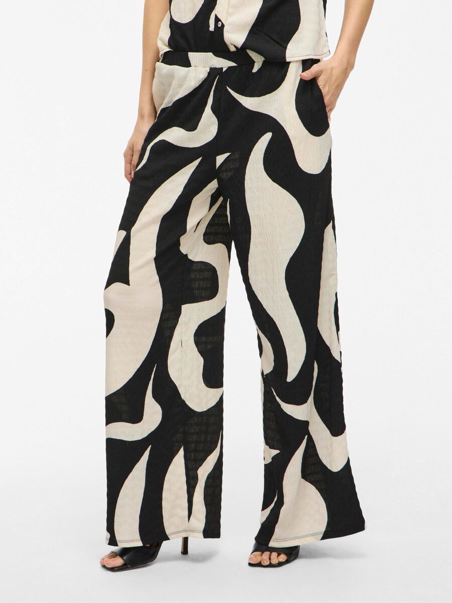 VILA VIZEYA - TAILLE HAUTE PANTALON À JAMBE AMPLE, Black Beauty, highres - 14106998_BlackBeauty_1185116_003.jpg