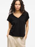 VILA V-NECK CAP SLEEVE TOP, Black Beauty, highres - 14105378_BlackBeauty_007.jpg