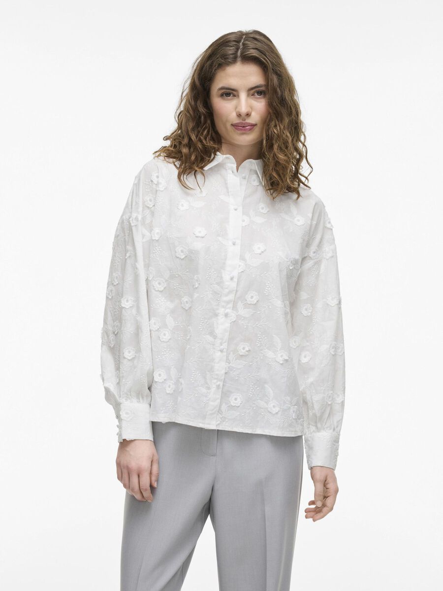 VILA LONG SLEEVED SHIRT, Snow White, highres - 14105226_SnowWhite_003.jpg
