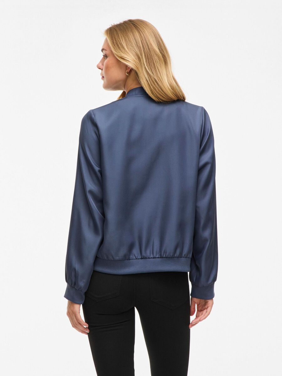 VILA ZIPPER BOMBER JACKET, Vintage Indigo, highres - 14100221_VintageIndigo_004.jpg