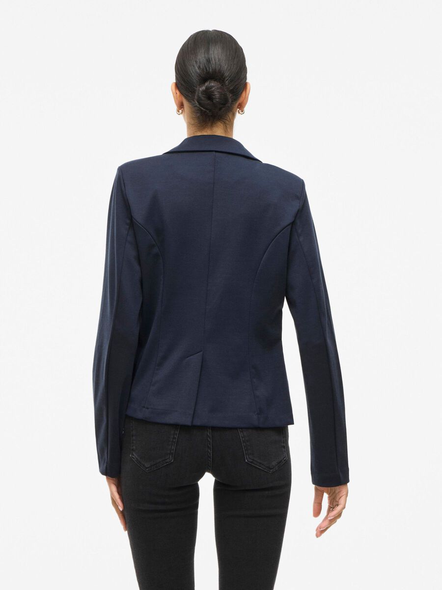 VILA VIPERI FITTED BLAZER, Navy Blazer, highres - 14108501_NavyBlazer_004.jpg