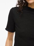 VILA VIMALMEN HIGH NECK SHORT SLEEVED TOP, Black, highres - 14112683_Black_006.jpg