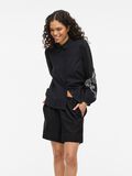 VILA MID WAIST SHORTS, Black Beauty, highres - 14104794_BlackBeauty_007.jpg