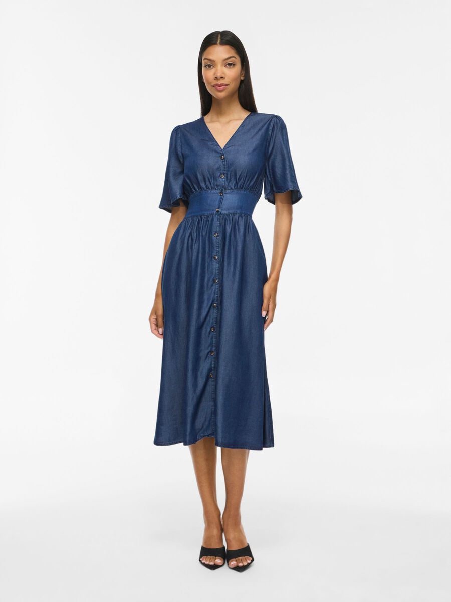 Carousel image - MIDIKJOLE, Dark Blue Denim | 4