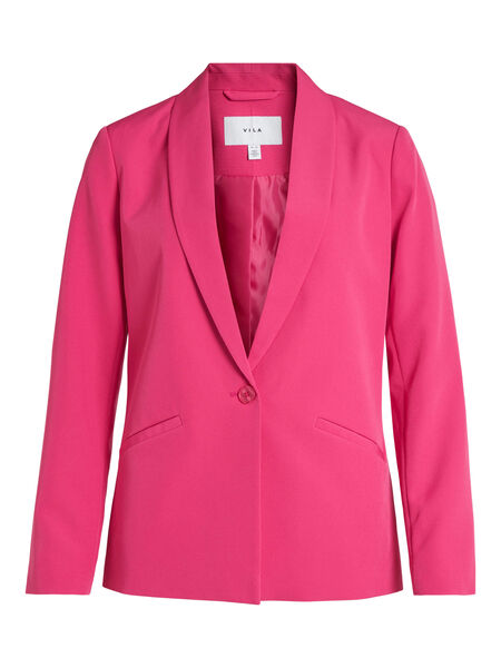 Vila EINREIHIGER BLAZER, Pink Yarrow, highres - 14082535_PinkYarrow_001.jpg