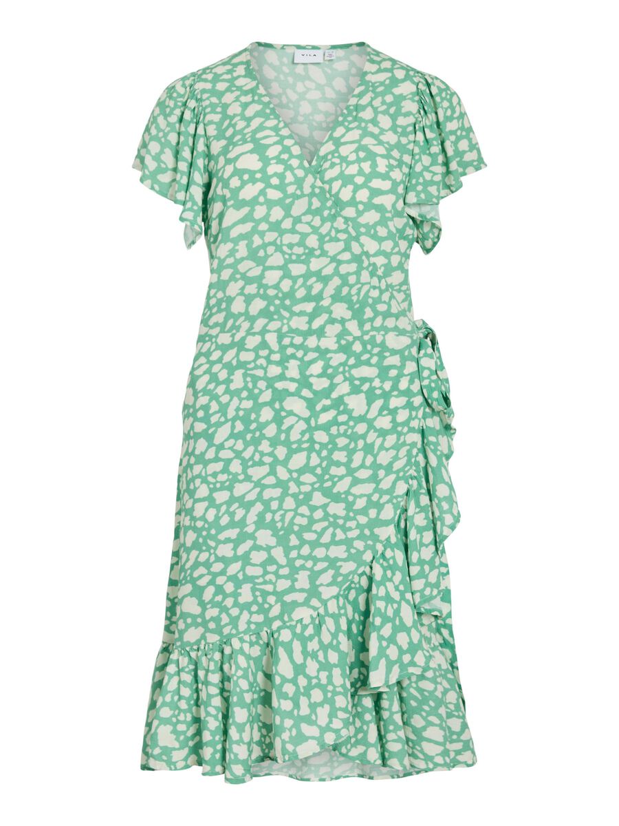 VILA VINOKA SHORT WRAP DRESS, Birch, highres - 14112799_Birch_1247591_001.jpg