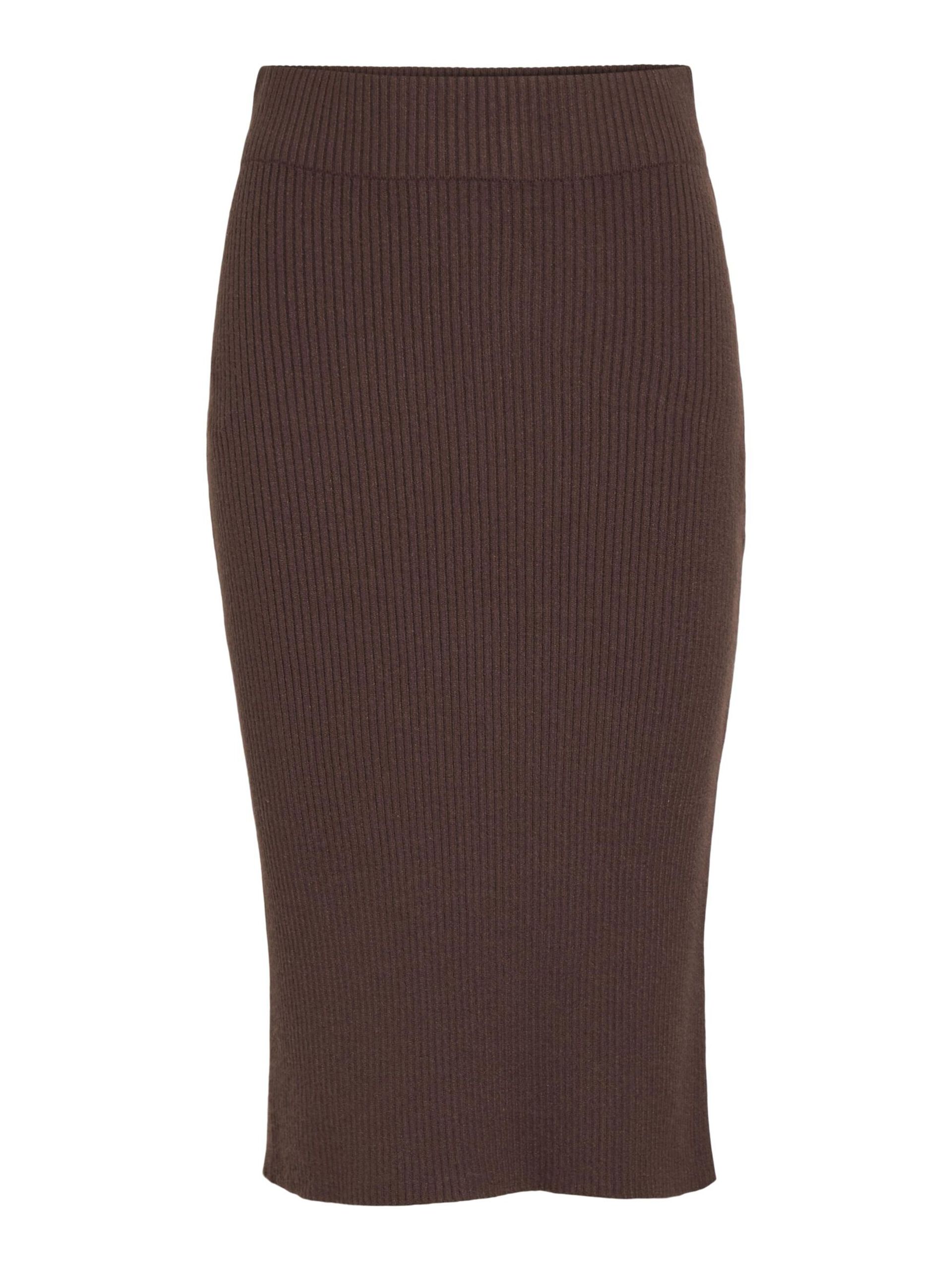 Carousel image - STRIKKET PENCIL SKIRT, Coffee Bean | 5