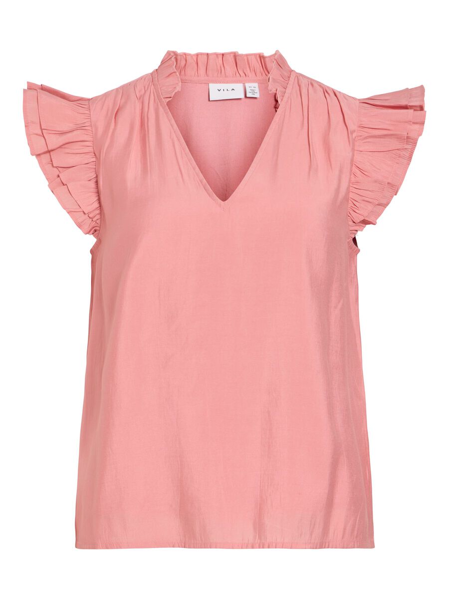 Product carousel image - VIANU V-NECK SLEEVELESS TOP, Mauveglow | 1