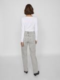 VILA VIKELLY HÖG MIDJA STRAIGHT FIT-JEANS, Light Grey Denim, highres - 14084730_LightGreyDenim_1164856_004.jpg