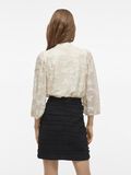VILA TIE NECK 3/4 SLEEVED TOP, Birch, highres - 14103945_Birch_004.jpg