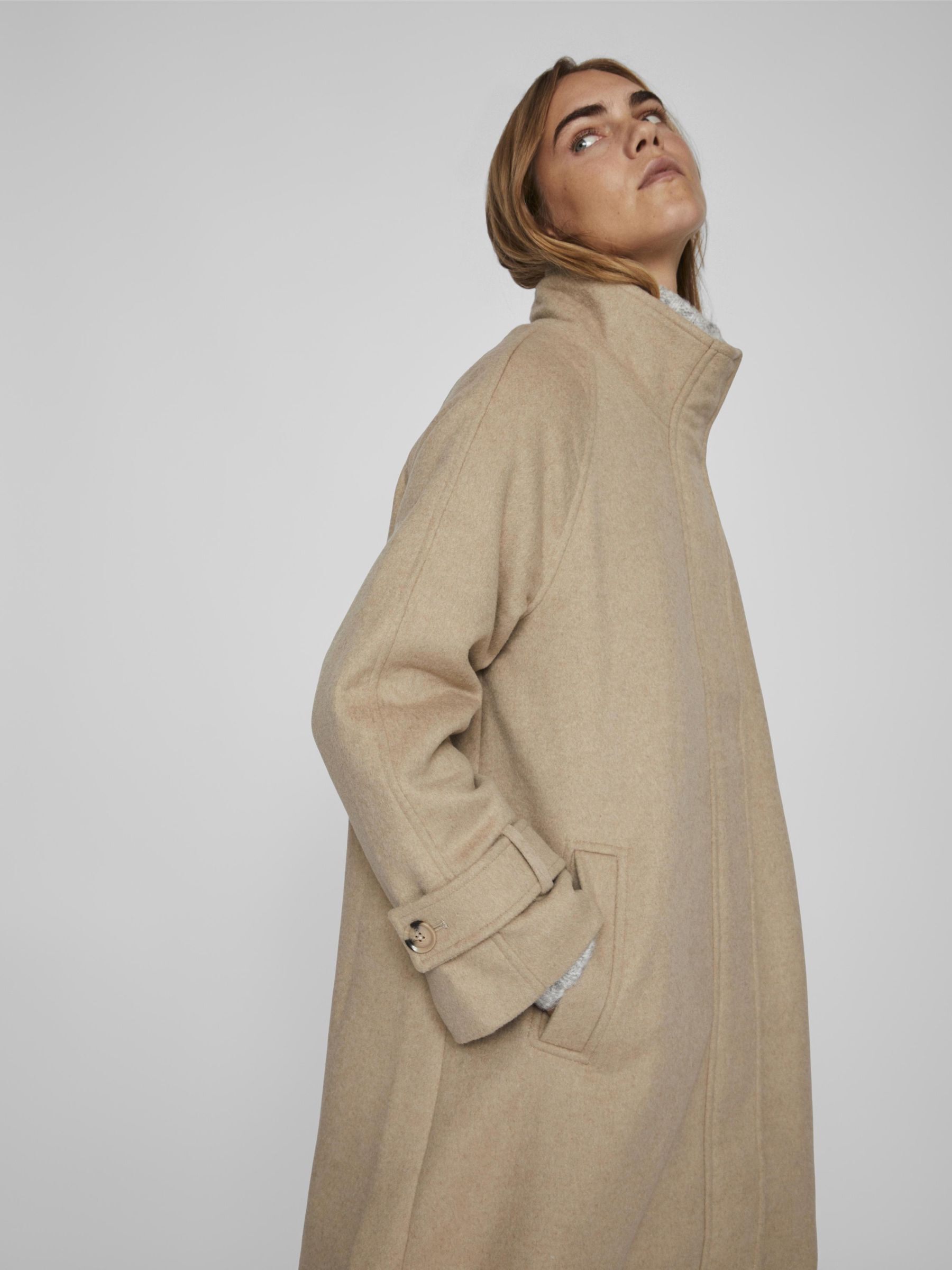 High neck winter coat hot sale