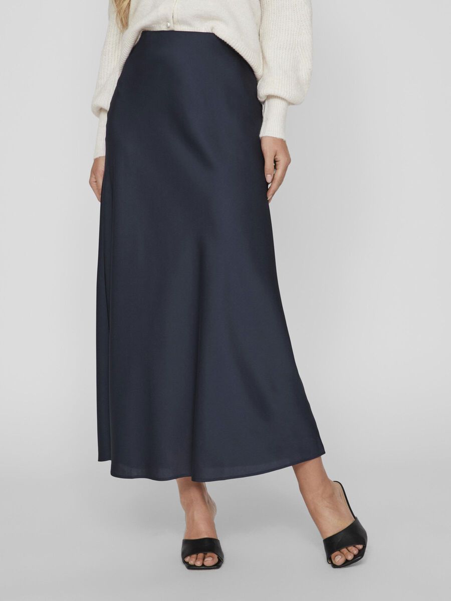 Vila HIGH WAIST MAXI SKIRT, Total Eclipse, highres - 14084182_TotalEclipse_003.jpg