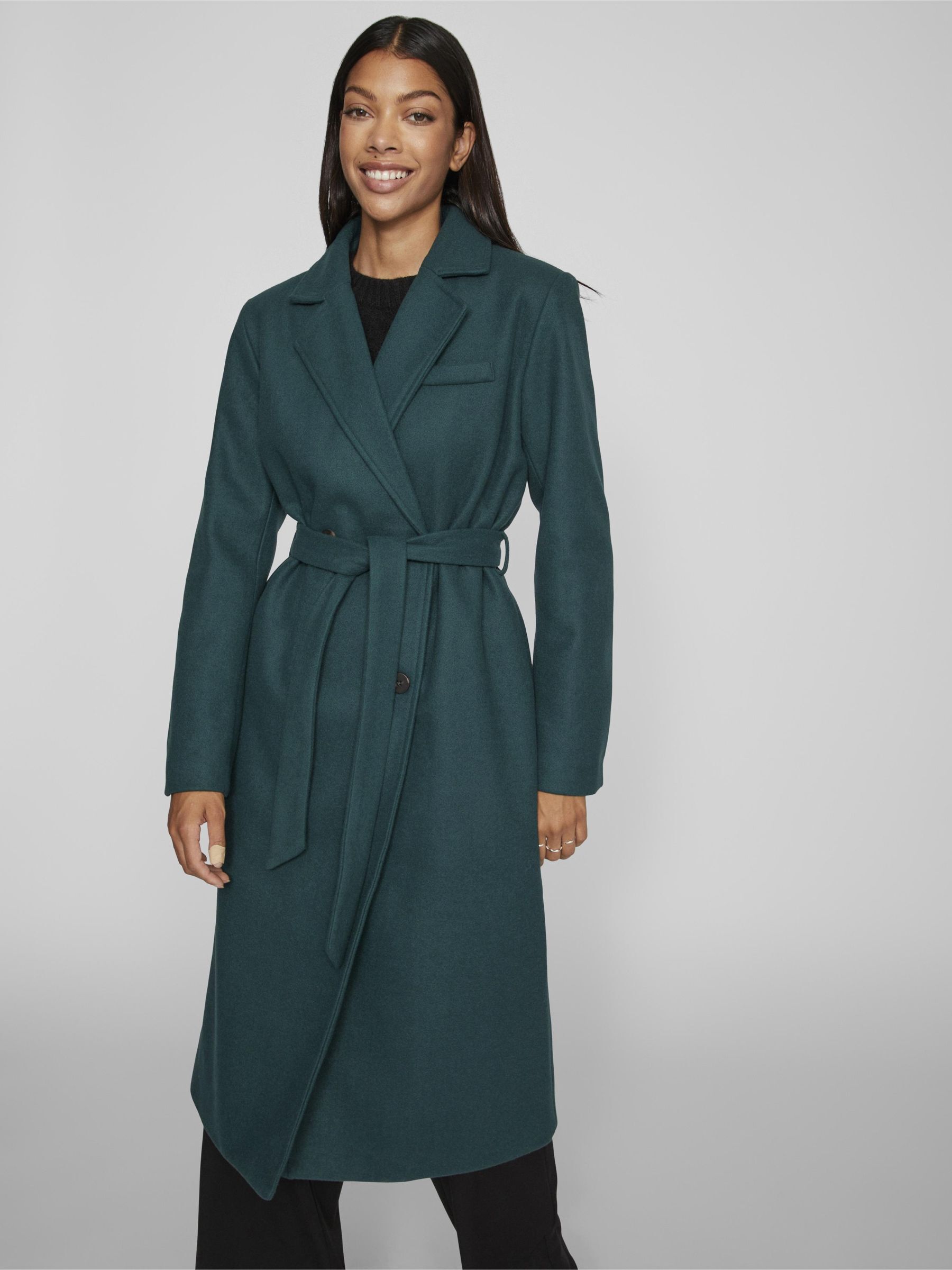Vila vithree outlet long trenchcoat