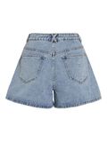 VILA HIGH WAIST DENIM SHORTS, Light Blue Denim, highres - 14105763_LightBlueDenim_002.jpg
