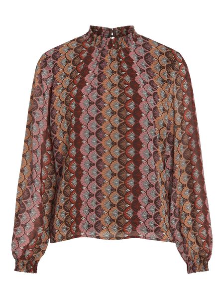 Vila HIGH NECK LONG SLEEVED BLOUSE, Winetasting, highres - 14090014_Winetasting_1060377_001.jpg