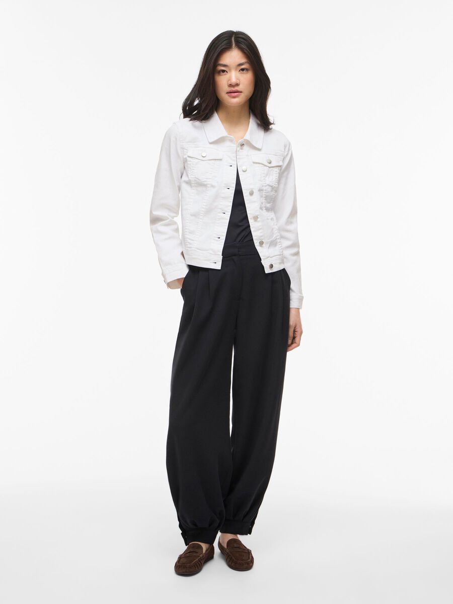 Carousel image - VINUS - BOUTONN&Eacute; VESTE EN JEAN, Cloud Dancer | 4