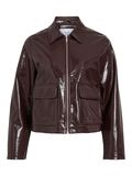 VILA VIJENORA COATED  JACKET, Fig, highres - 14111819_Fig_001.jpg